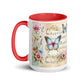 Tasse mit farbiger Innenseite 'Music is life', Teil meiner 'Music is life'-Kollektion