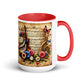 Tasse mit farbiger Innenseite 'Music is life', Teil meiner 'Music is life'-Kollektion