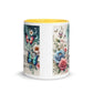 Tasse mit farbiger Innenseite 'Music is life', Teil meiner 'Music is life'-Kollektion