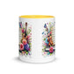 Tasse mit farbiger Innenseite 'Music is life', Teil meiner 'Music is life'-Kollektion