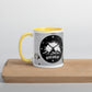 Tasse mit farbiger Innenseite 'Never give up'