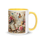 Tasse mit farbiger Innenseite 'Music is life', Teil meiner 'Music is life'-Kollektion