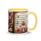 Tasse mit farbiger Innenseite 'Music is life', Teil meiner 'Music is life'-Kollektion