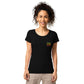 Basic Bio-T-Shirt für Damen "Dream, live, enjoy"