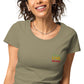 Basic Bio-T-Shirt für Damen "Dream, live, enjoy"