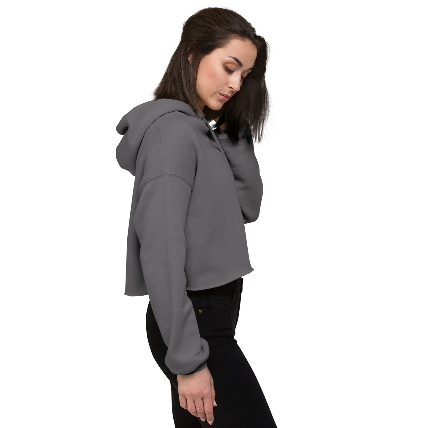 Cropped Hoodie für Damen | Bella + Canvas 7502 "Smile, sparkle, shine"