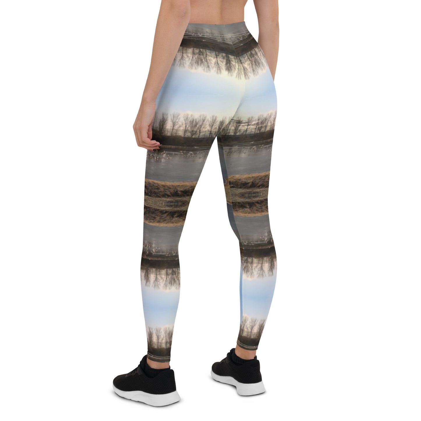 Leggings "Zugefrorener See und Enten"