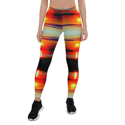 Leggings "Nebliger Sonnenuntergang"