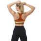 Longline-Sport-BH passt zu leggings "Orangish"