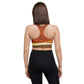 Longline-Sport-BH passt zu leggings "Orangish"