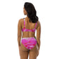 Recycelter Allover High Waist Bikini "Rosen"