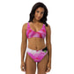 Recycelter Allover High Waist Bikini "Rosen"