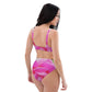 Recycelter Allover High Waist Bikini "Rosen"