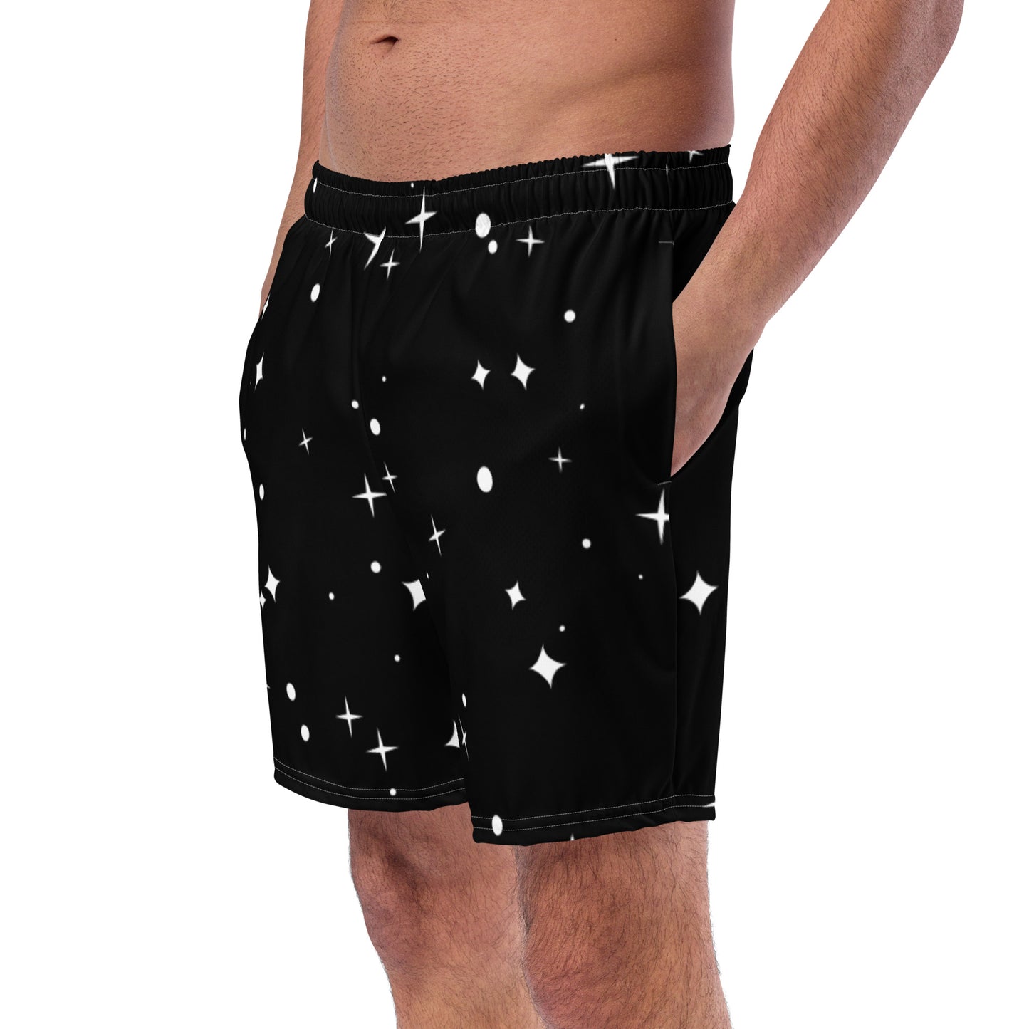 Recycelte Schwimmshorts Herren-Badehose "Nacht und Sterne"