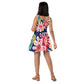 All-Over Skater-Kleid "Blumen"