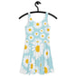 All-Over Skater-Kleid "Blumen"