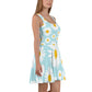 All-Over Skater-Kleid "Blumen"