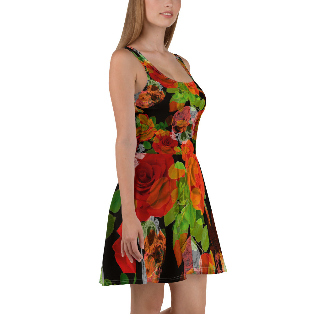 Skater-Kleid "Rosen"