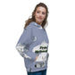 Recycelter Unisex-Kapuzenpullover / Allover-Hoodie "Weihnachten"