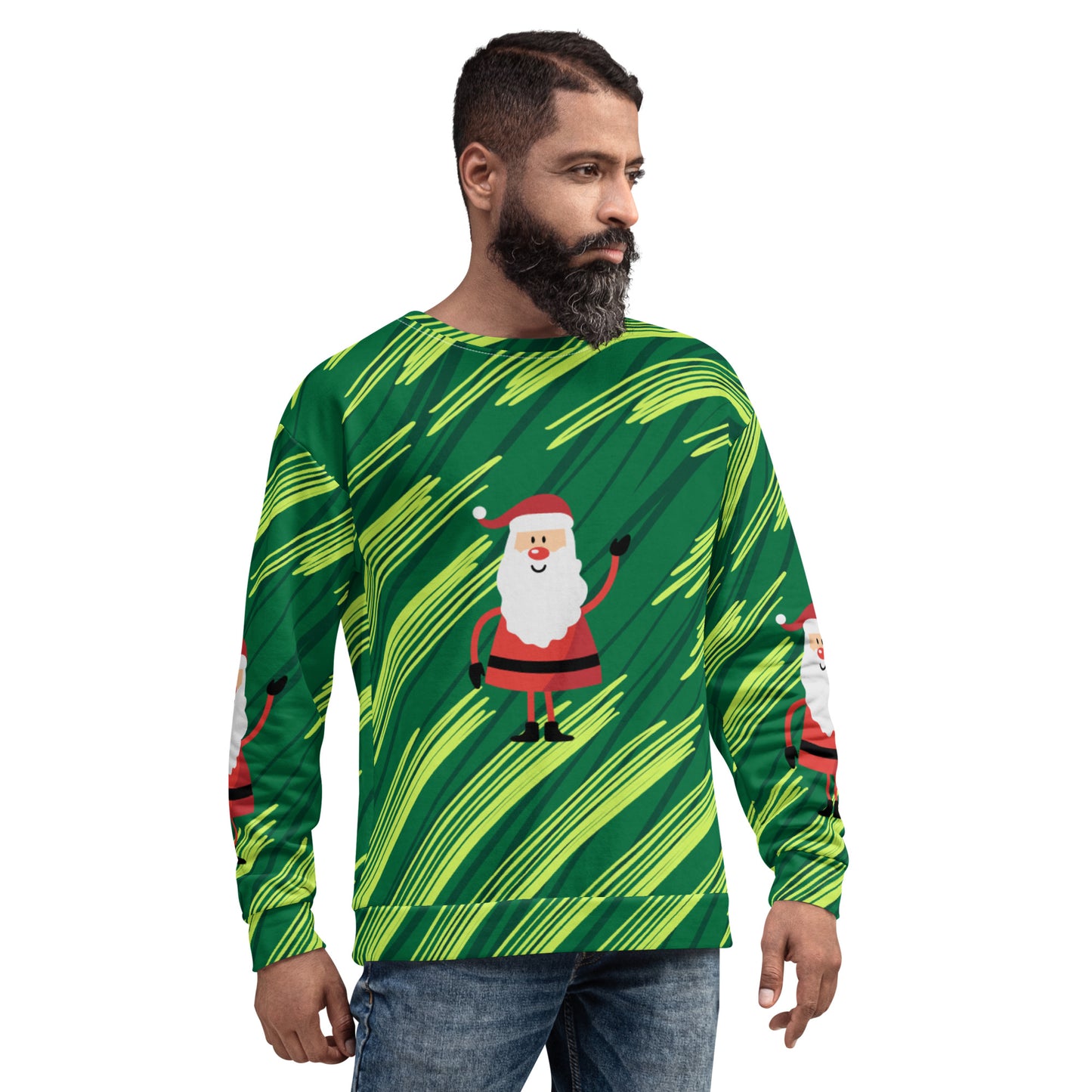 Recycelter Unisex-Pullover "Santa"