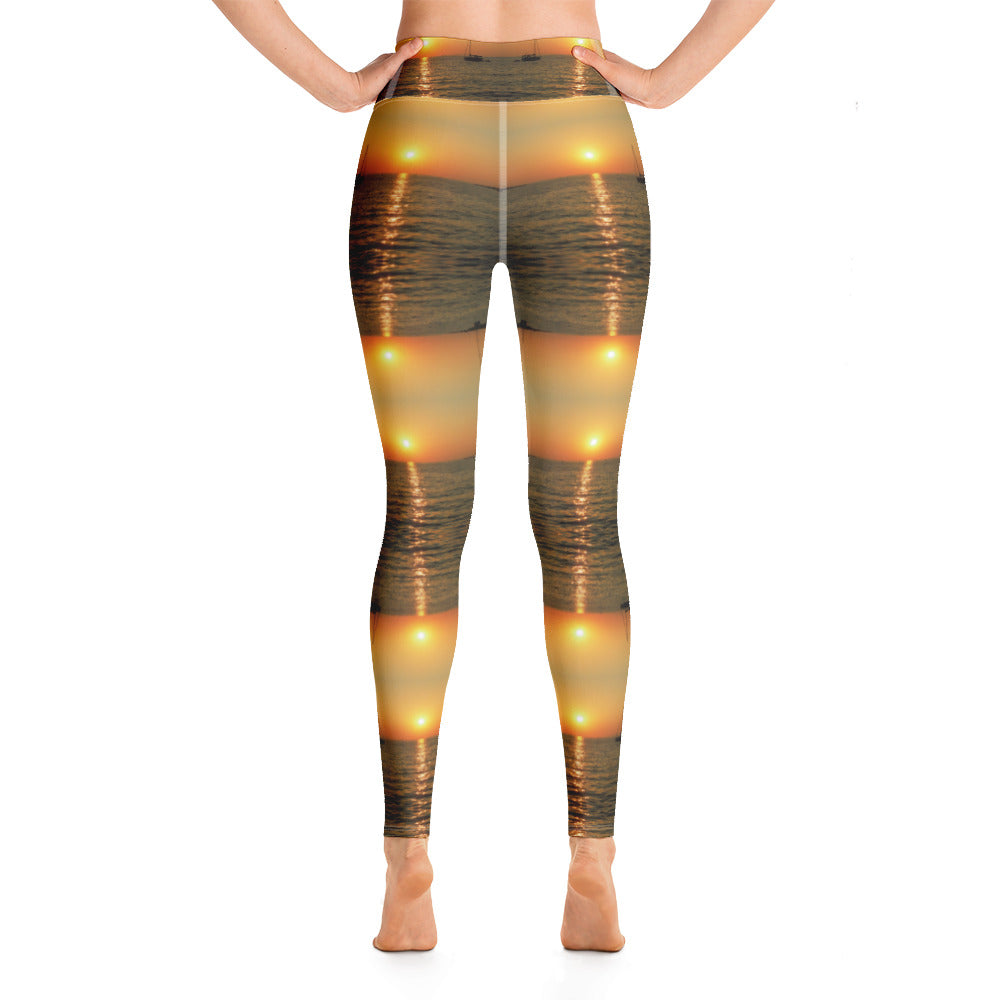 Yoga-Leggings "Sonnenuntergang"