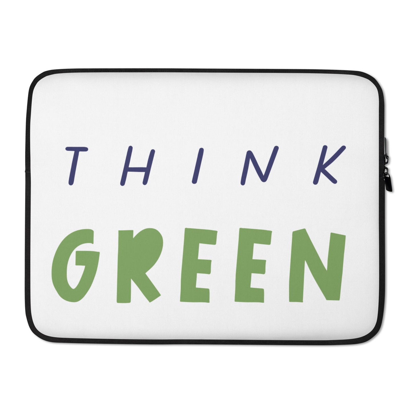 Hol dir diese stylische, eng anliegende, leichte "Think green" Laptophülle! Um Kratzer zu vermeiden hat sie einen gepolsterten Reißverschluss und die Innenseite ist komplett mit Kunstfell gefüttert. Außerdem besteht sie aus wasser-, öl- und wärmefestem Material, sodass deine Laptophülle immer genauso schick aussieht wie du! 