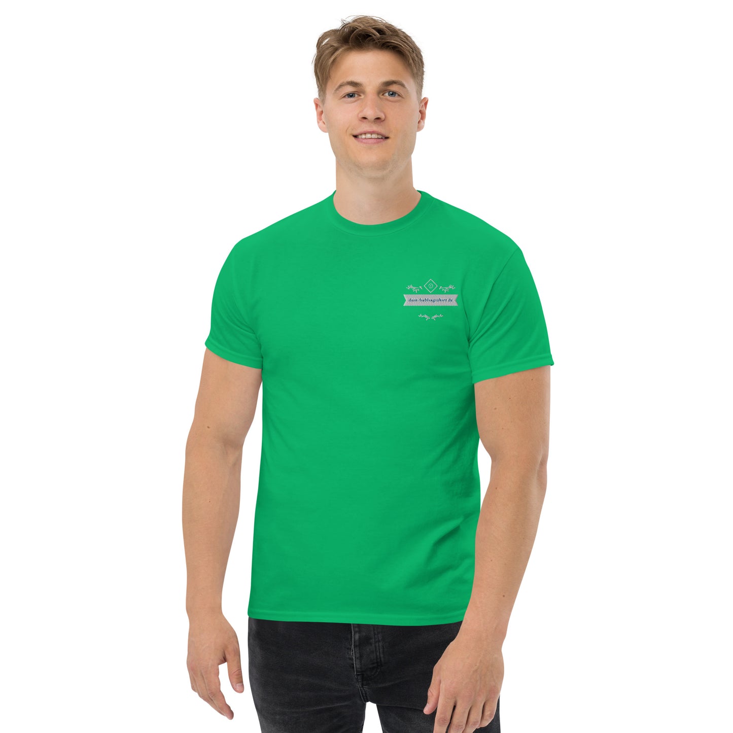 Klassisches Herren-T-Shirt | Gildan 5000 "Logo dein-lieblingsshirt.de"