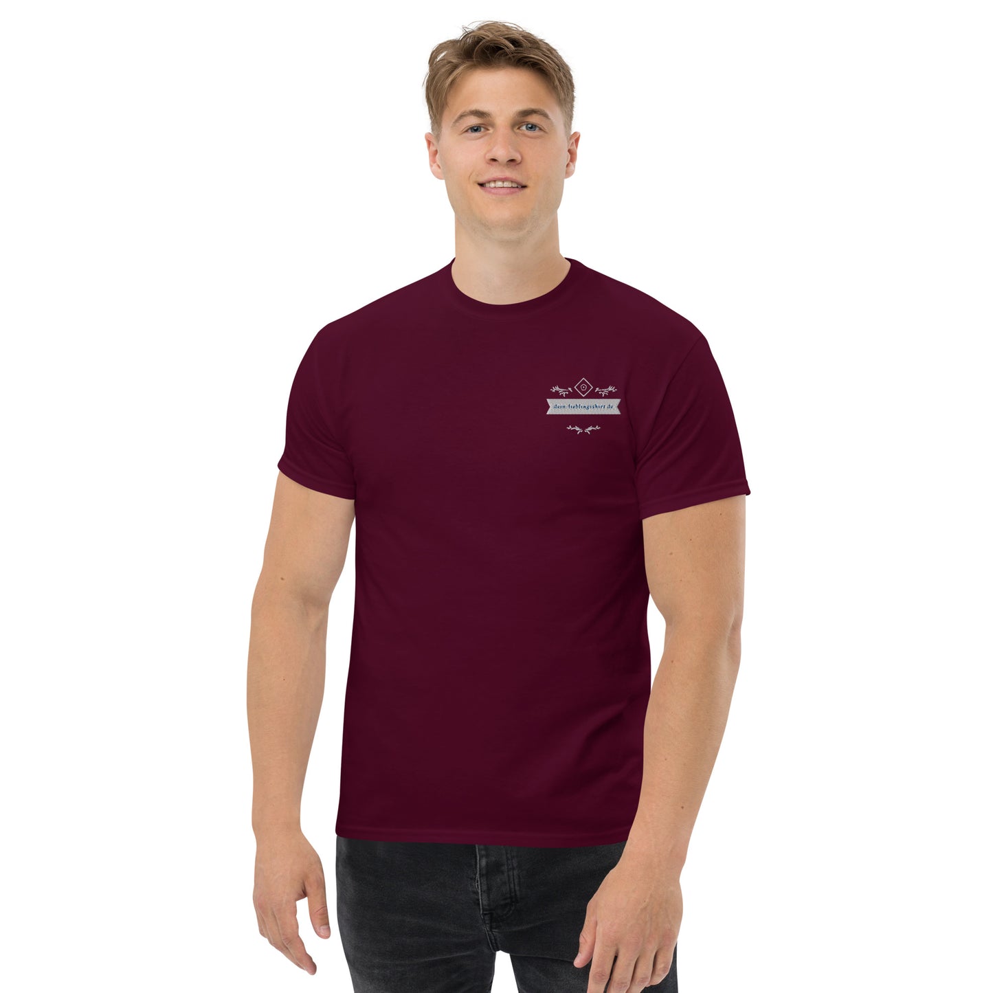 Klassisches Herren-T-Shirt | Gildan 5000 "Logo dein-lieblingsshirt.de"