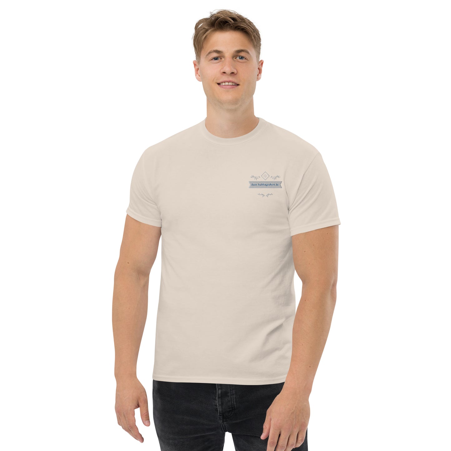 Klassisches Herren-T-Shirt | Gildan 5000 "Logo dein-lieblingsshirt.de"