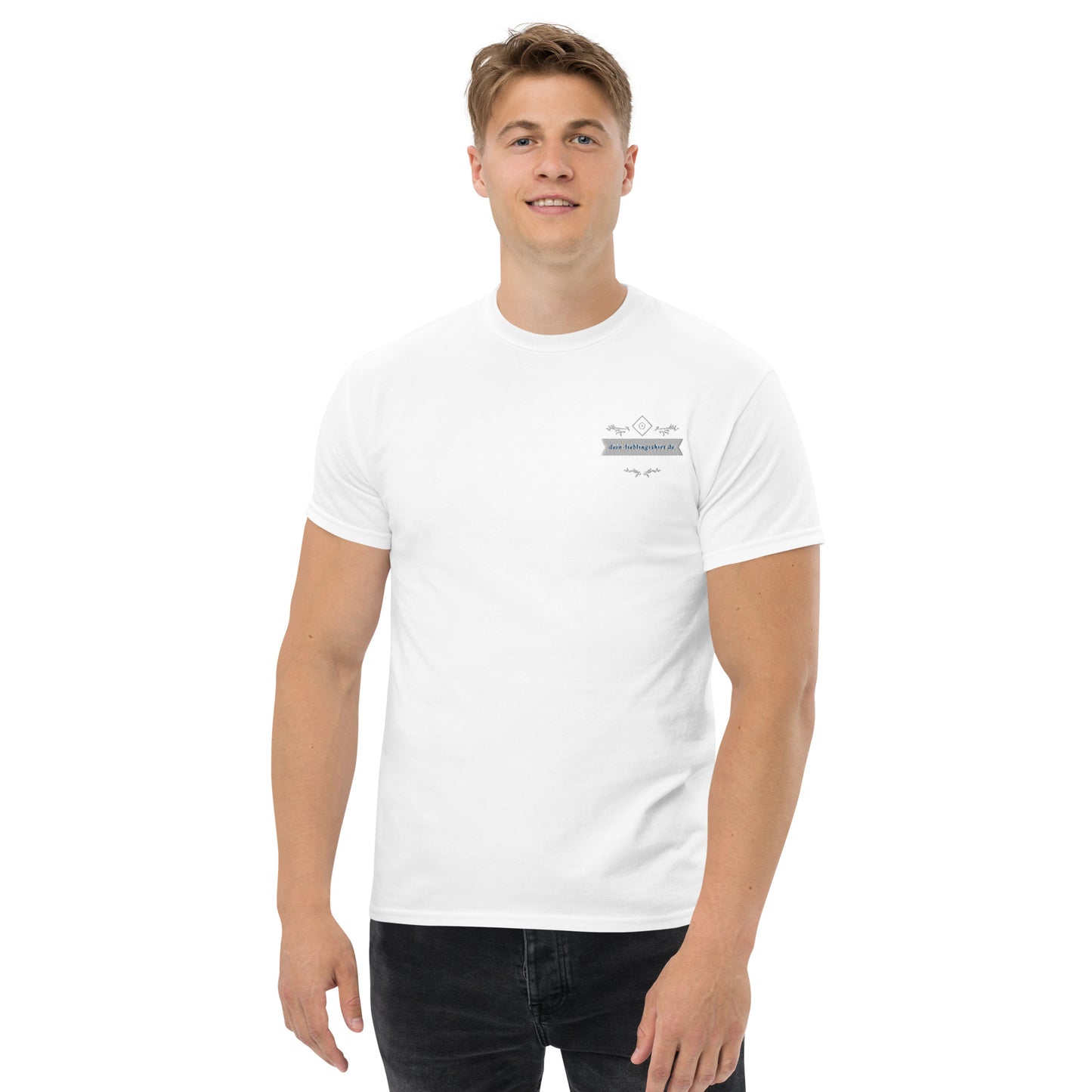 Klassisches Herren-T-Shirt | Gildan 5000 "Logo dein-lieblingsshirt.de"