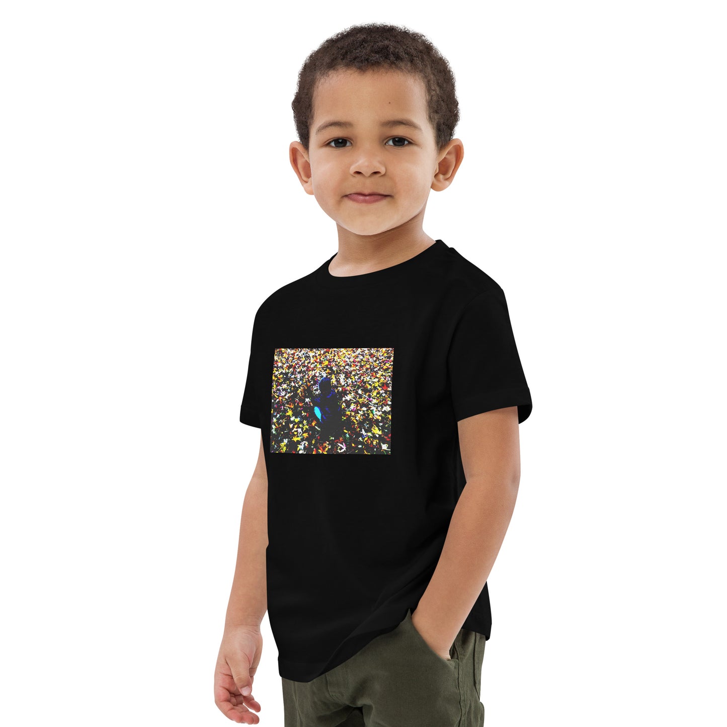 Bio-Baumwoll-T-Shirt für Kinder - Stanley Stella STTK184 "Der Jungen in den Blättern"