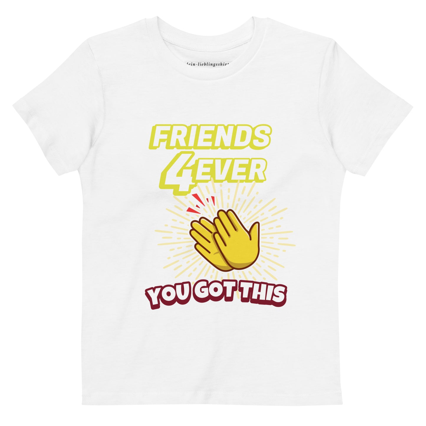 Bio-Baumwoll-T-Shirt für Kinder - Stanley Stella STTK184 "Friends forever"