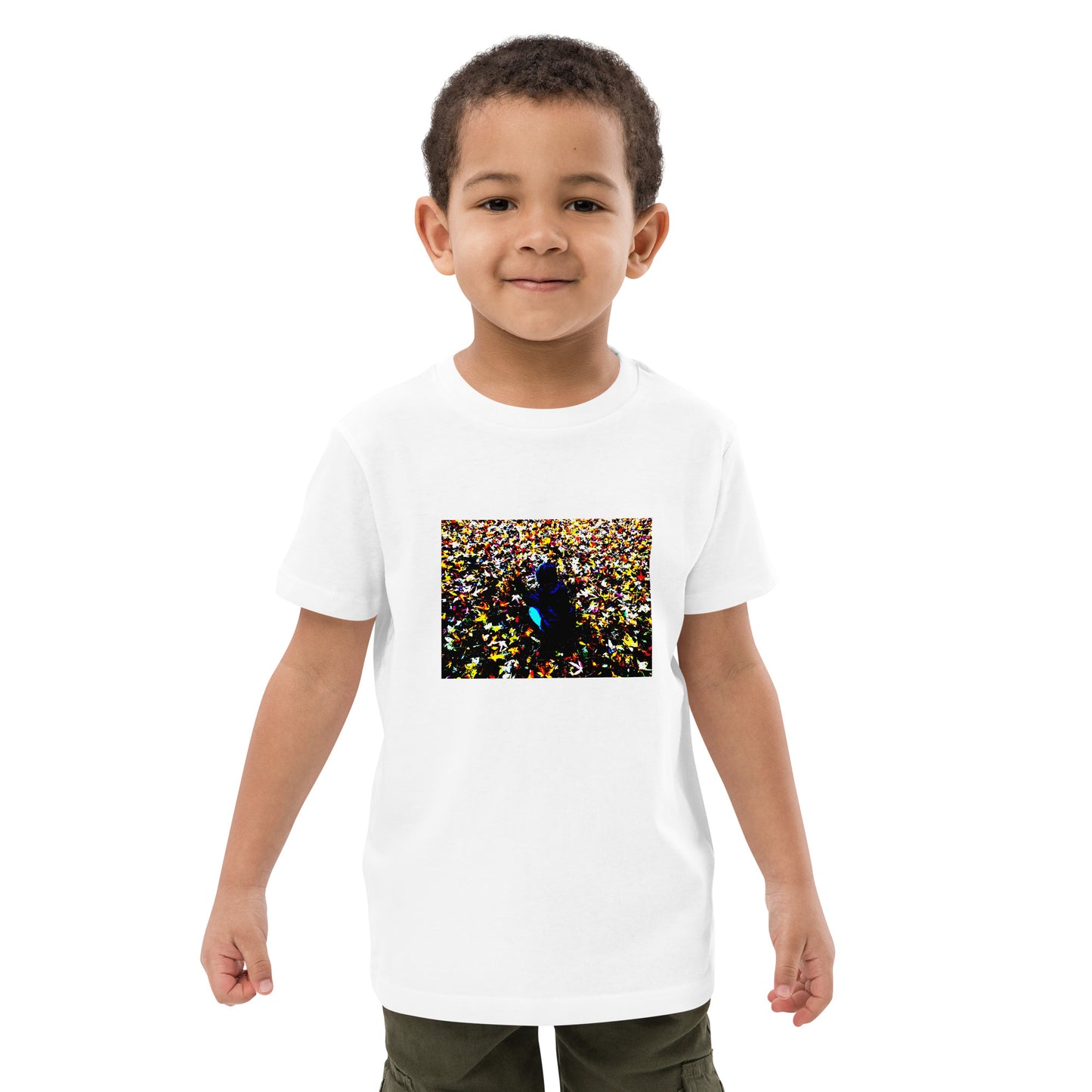 Bio-Baumwoll-T-Shirt für Kinder - Stanley Stella STTK184 "Der Jungen in den Blättern"