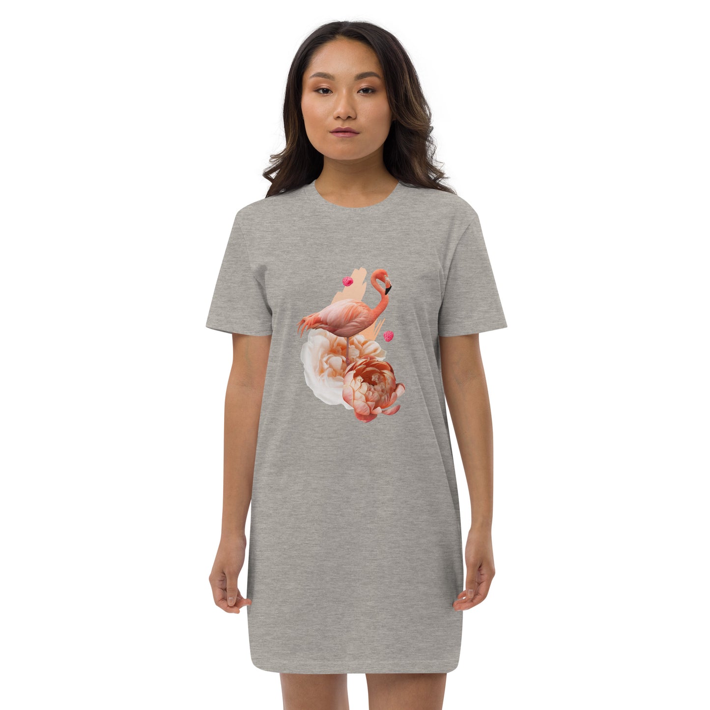 T-Shirt-Kleid aus Bio-Baumwolle | Stanley/Stella STDW144 "Flamingo"