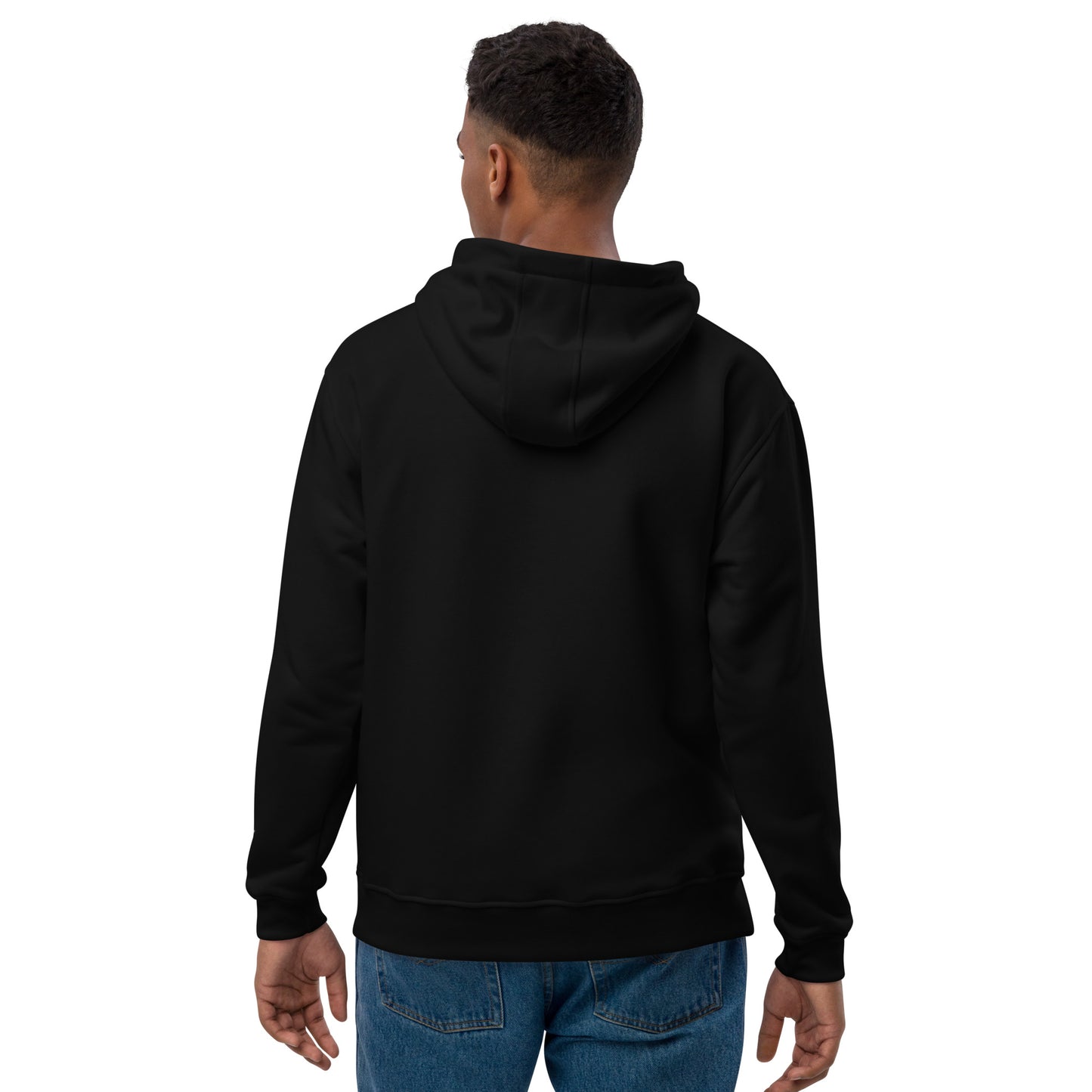 Premium-Bio-Hoodie Printful Original Hochwertiger Öko Kapuzenpullover "Herz Engel"