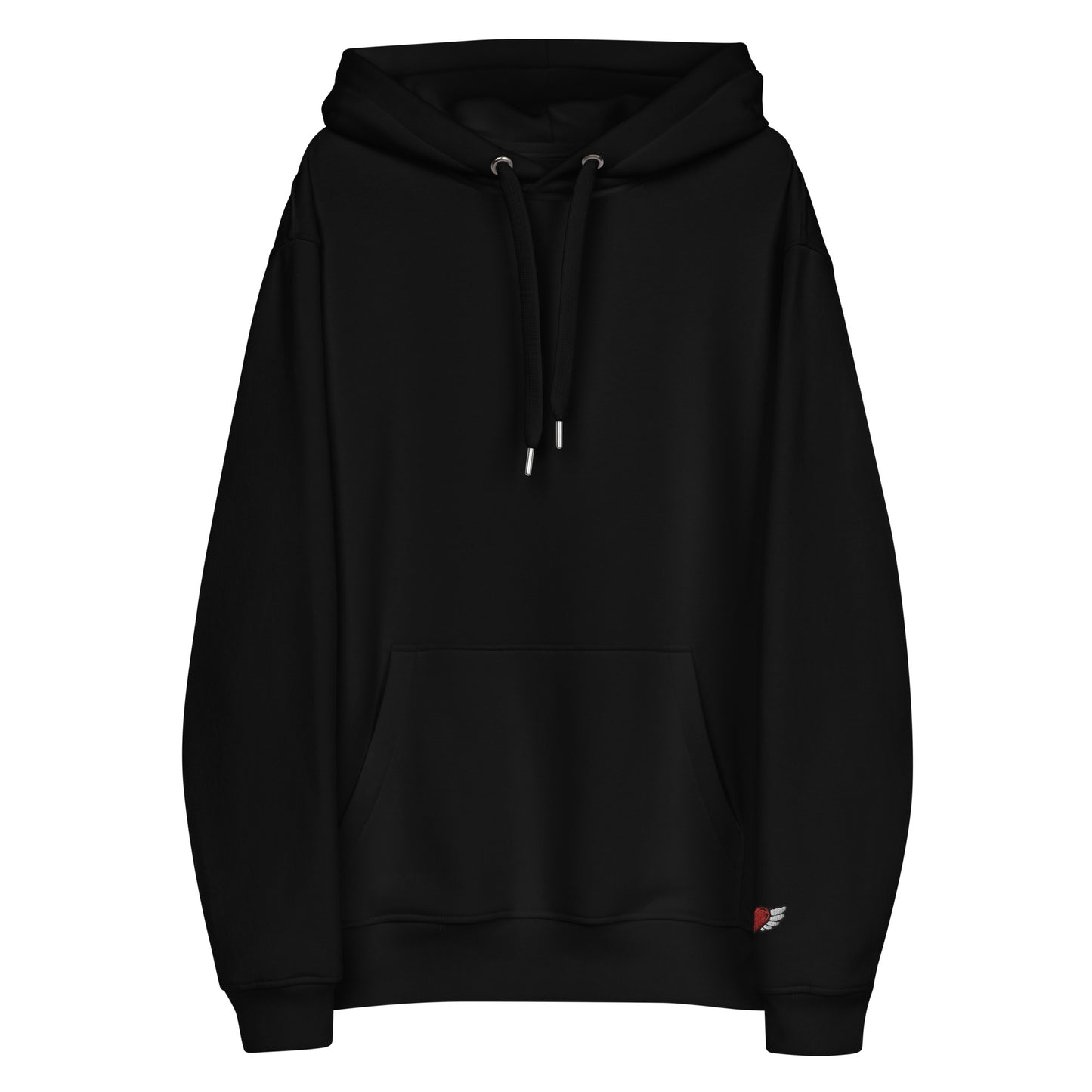 Premium-Bio-Hoodie Printful Original Hochwertiger Öko Kapuzenpullover "Herz Engel"