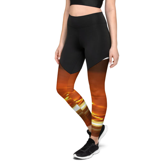 Diese Sport-Leggings aus verdichtetem Stoff sind für mäßige bis intensive Trainingseinheiten ein Muss! Sie sind weich, komfortabel und schick: ideal für alle mit einem aktiven Lebensstil.  • 57 % Polyamid, 43 % Elastan (Oberer Teil der Leggings) und 78 % Polyester, 22 % Elastan (Unterer Teil der Leggings)