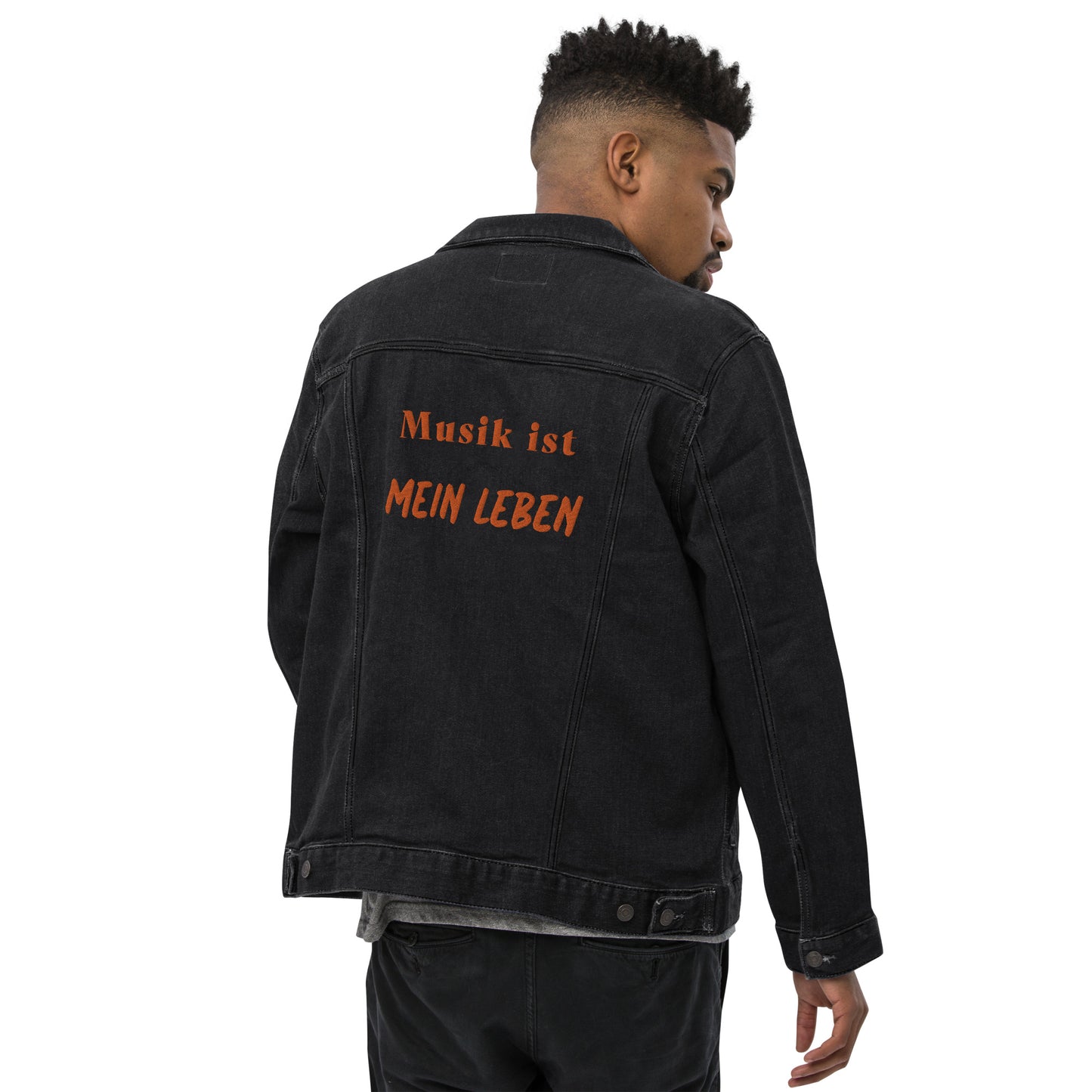 Unisex Jeansjacke | Threadfast Apparel 370J "Musik ist mein Leben"