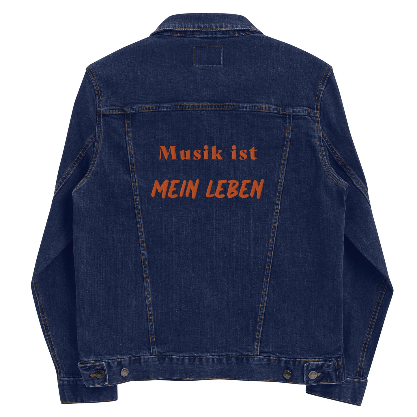 Unisex Jeansjacke | Threadfast Apparel 370J "Musik ist mein Leben"