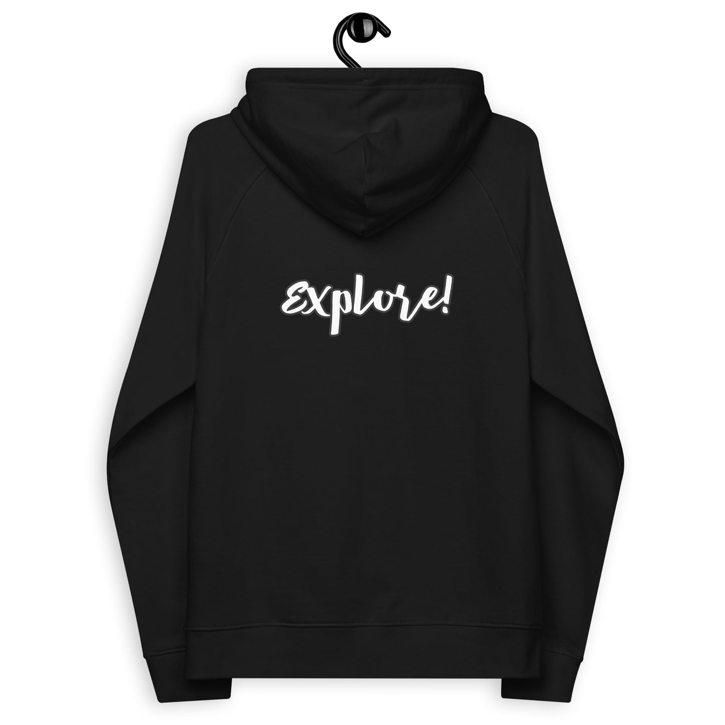 Unisex Bio-Raglan-Hoodie "Explore"