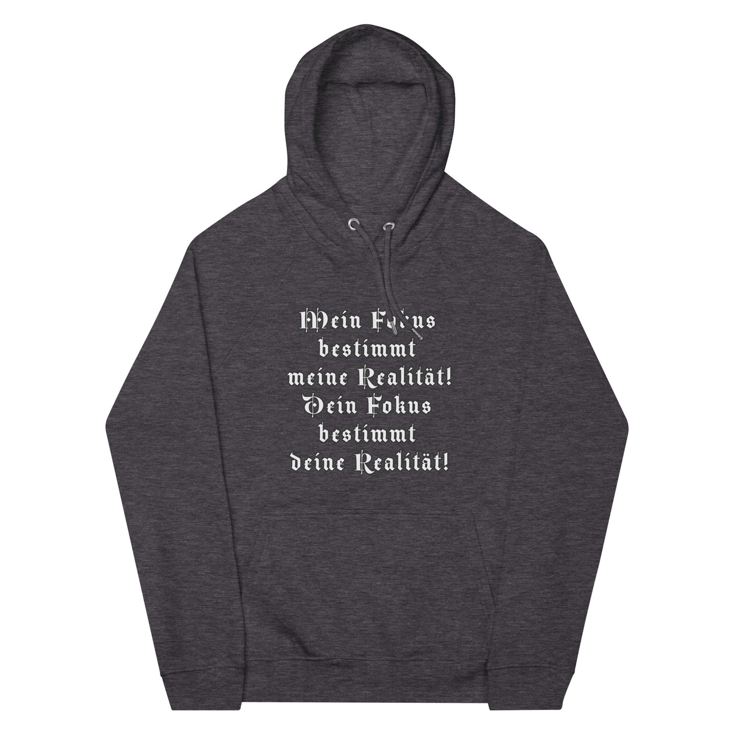 Unisex Bio-Raglan-Hoodie SOL´S "Mein Fokus bestimmt meine Realität"