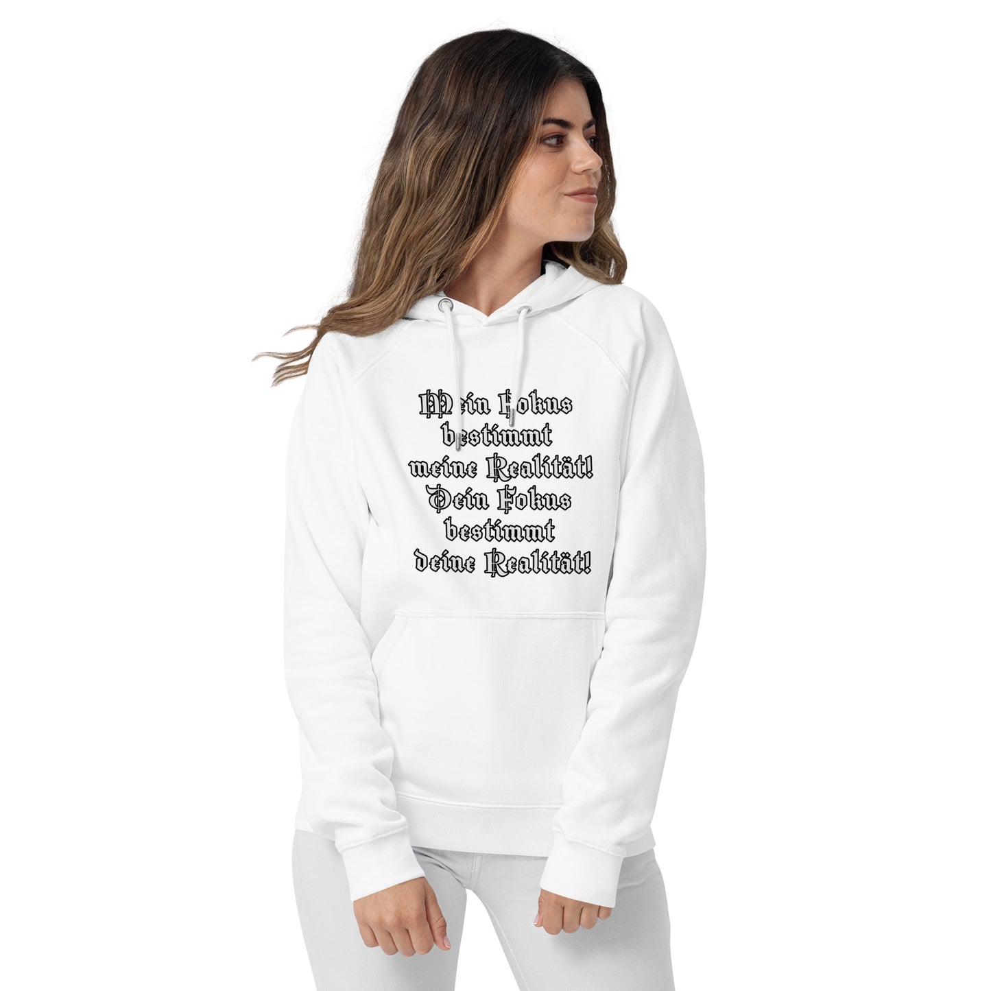 Unisex Bio-Raglan-Hoodie SOL´S "Mein Fokus bestimmt meine Realität"