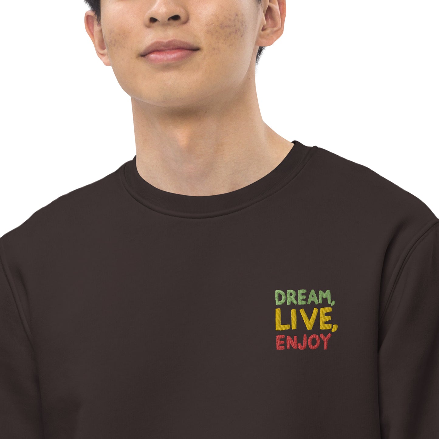 Unisex Eco Sweatshirt | Stanley/Stella STSU178 "Dream, live, enjoy"