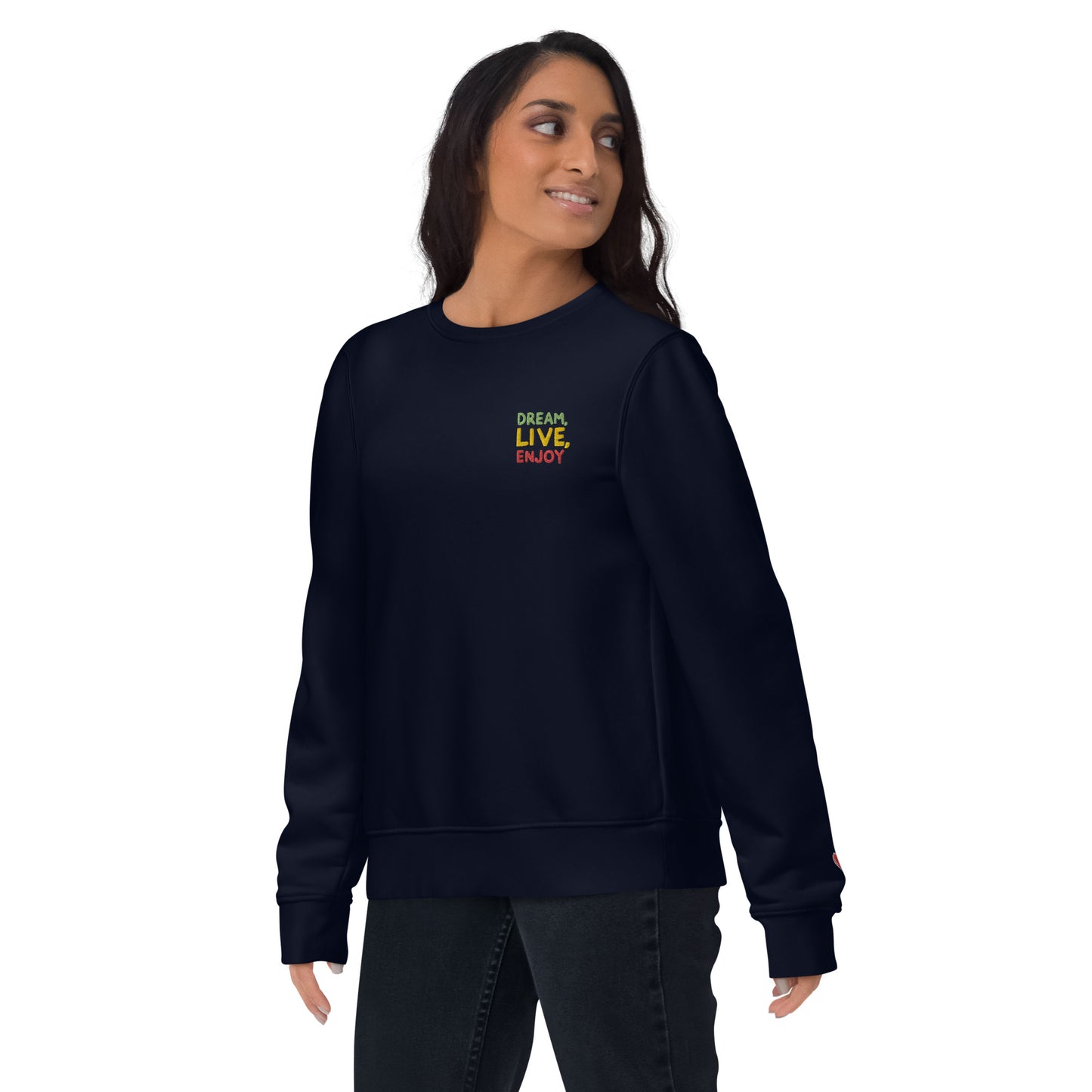 Unisex Eco Sweatshirt | Stanley/Stella STSU178 "Dream, live, enjoy"