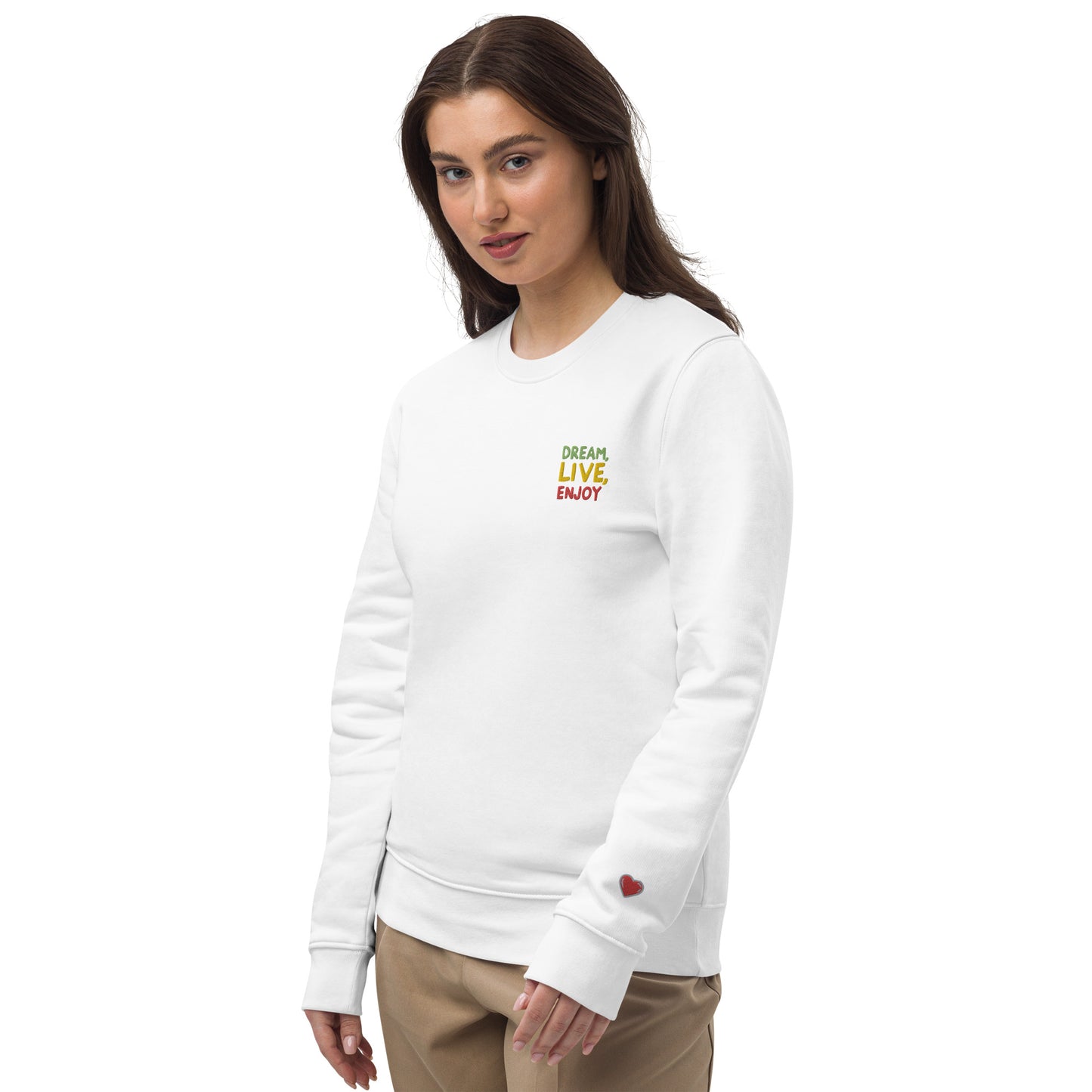 Unisex Eco Sweatshirt | Stanley/Stella STSU178 "Dream, live, enjoy"