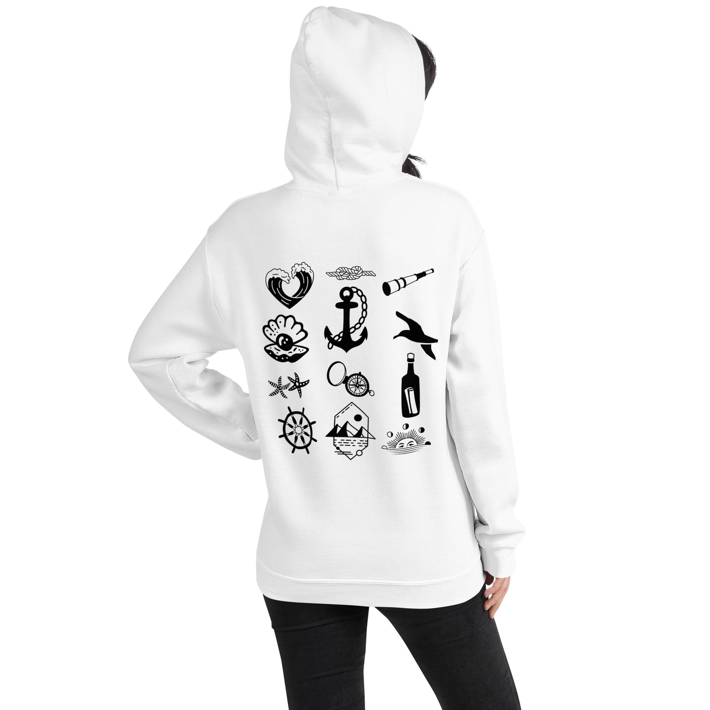 Unisex Heavy-Blend-Hoodie | Gildan 18500 "Der Seeman und das Meer"