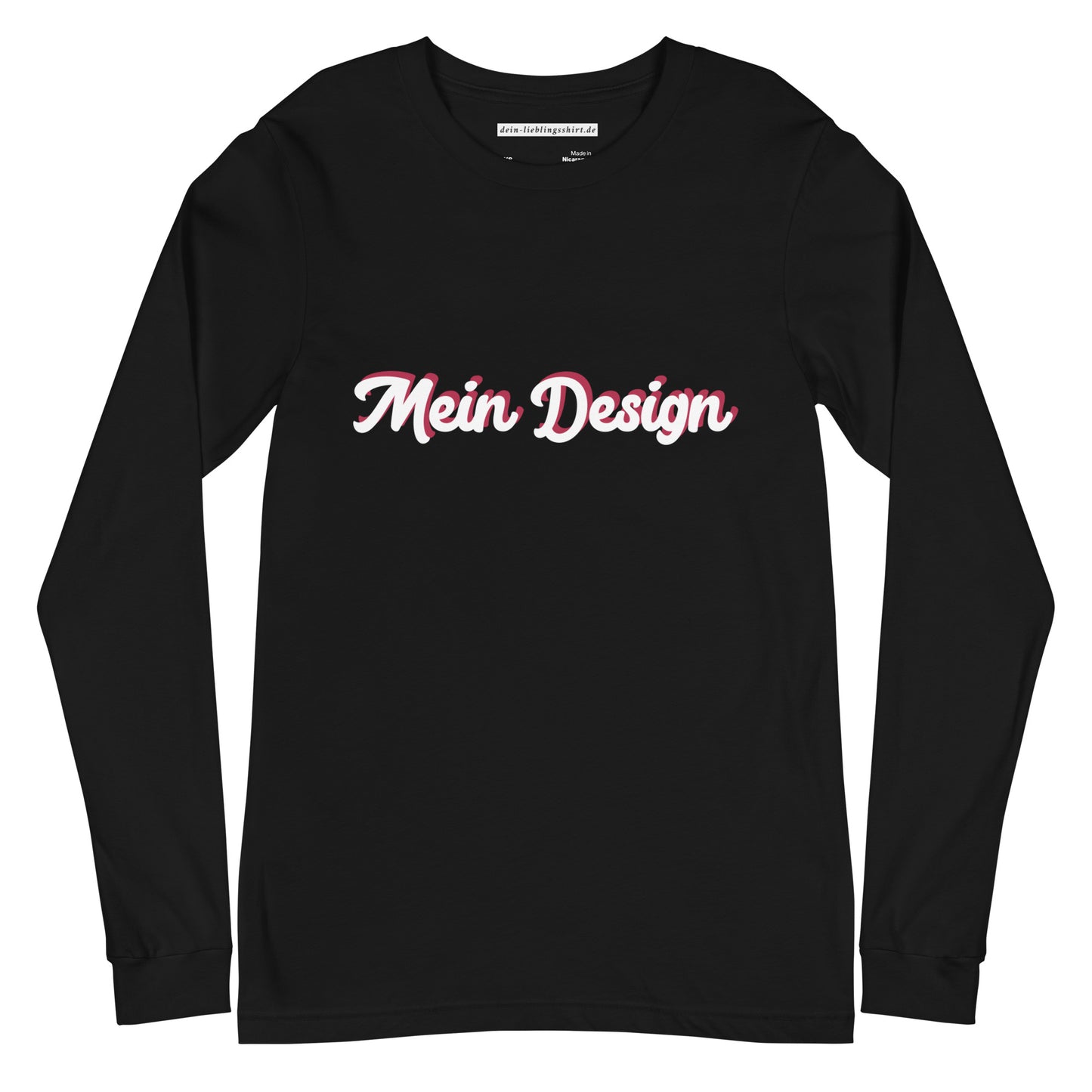 Unisex Longsleeve-Shirt Bella+Canvas 3501 "Mein Design"