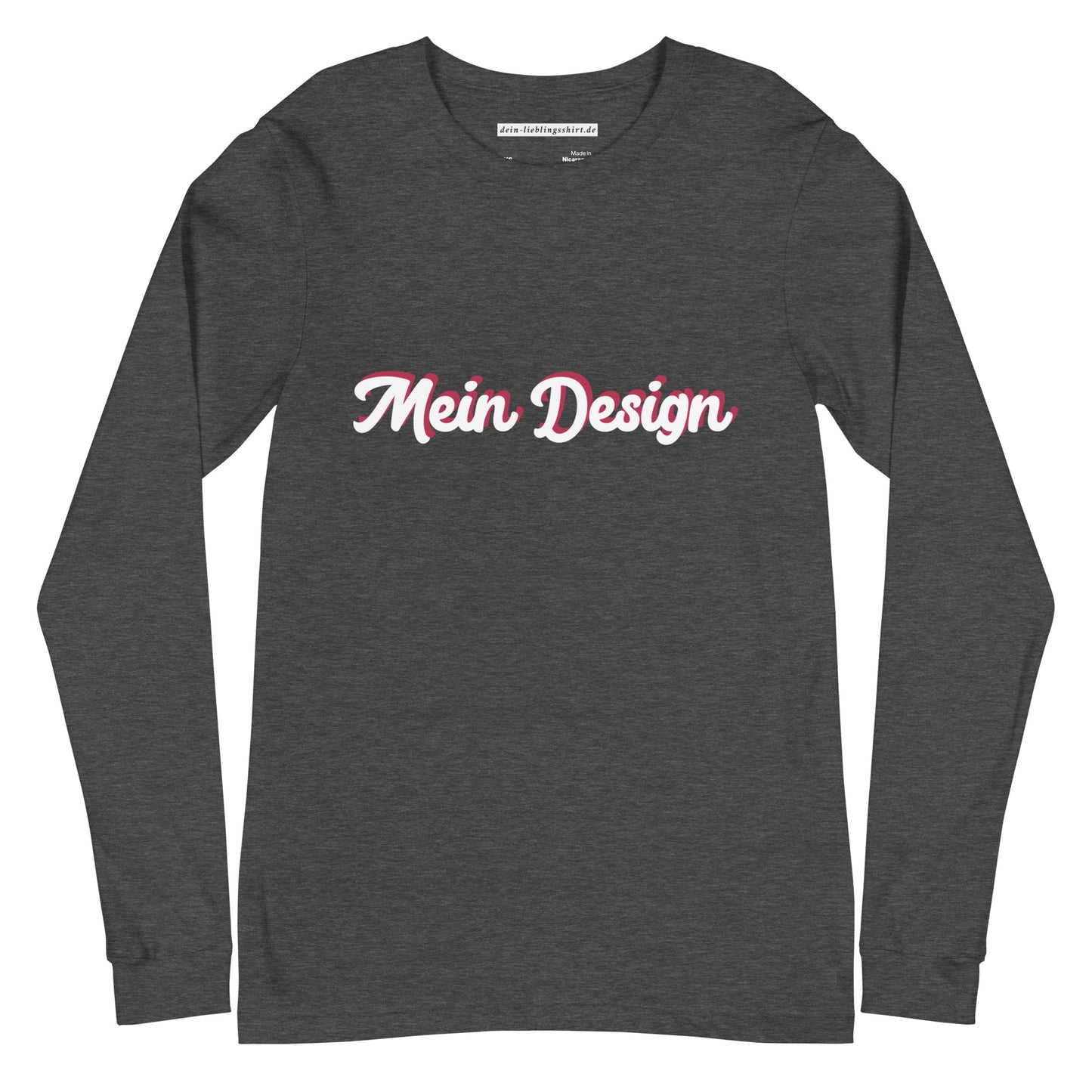 Unisex Longsleeve-Shirt Bella+Canvas 3501 "Mein Design"