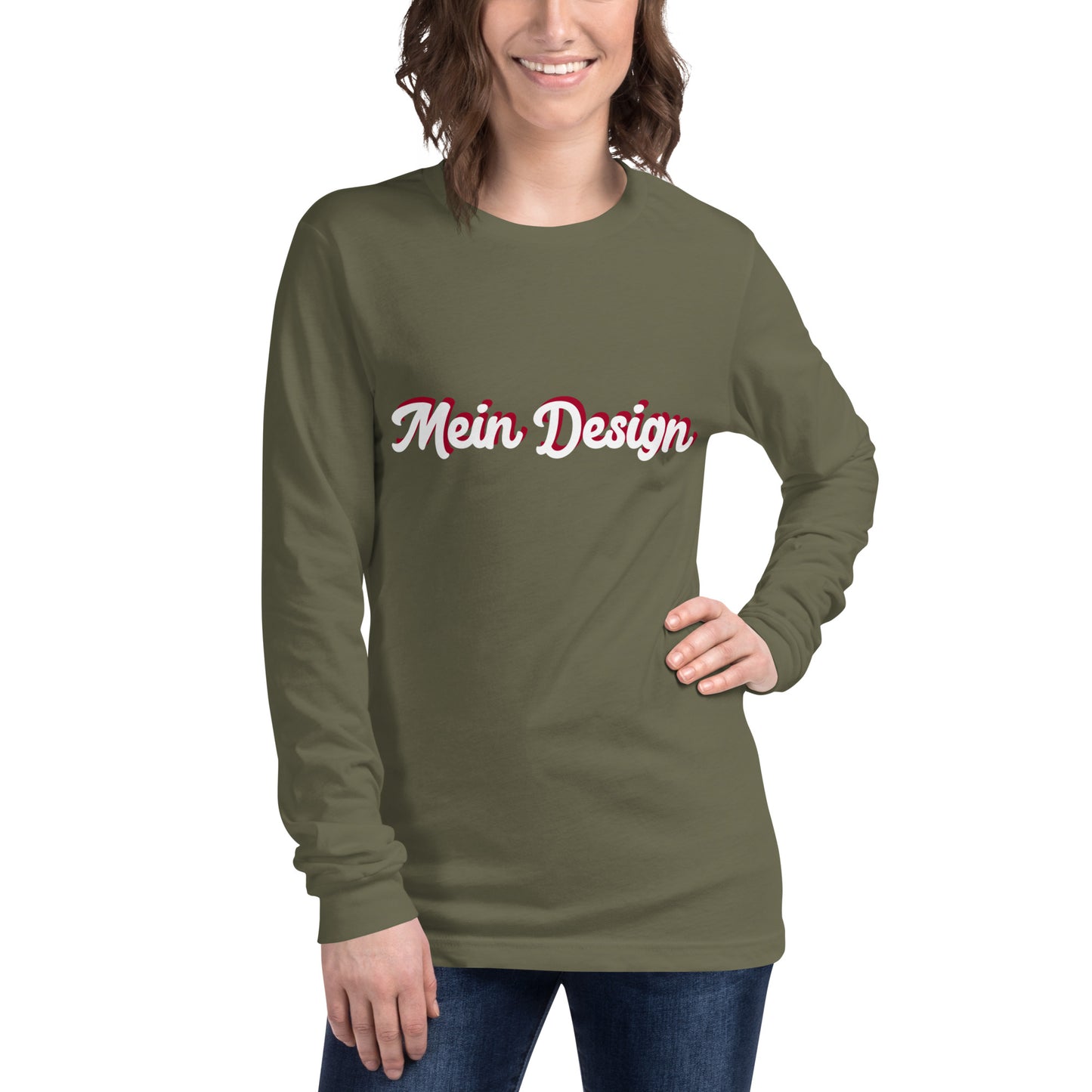 Unisex Longsleeve-Shirt Bella+Canvas 3501 "Mein Design"