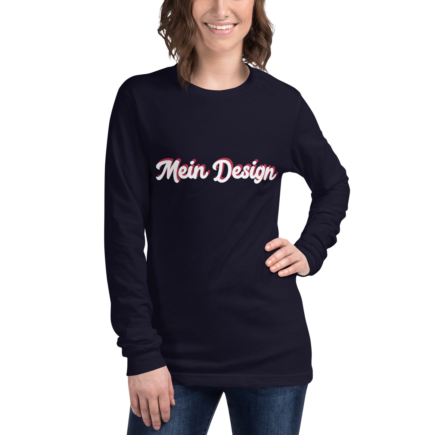 Unisex Longsleeve-Shirt Bella+Canvas 3501 "Mein Design"